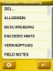 Funktionen zum Geocache