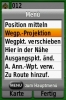 Submenü mit Wegpunkt-Projektion