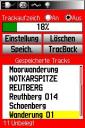 Auswahl des Tracks im Track-Menü