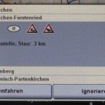 Abfrage während der Fahrt: Stau umfahren?