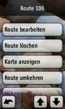 Routenplaner: Routenmenü 1, Oregon 300