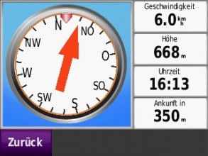 Zielführung mit dem Kompass
