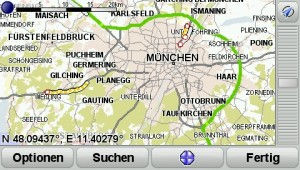 HD-Traffic vor dem Berufsverkehr um 06:00, TomTom GO 940