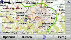 HD-Traffic im Berufsverkehr um 07:00, TomTom GO 940