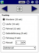 Trackaufzeichnung, Einstellungen, MagicMaps2Go