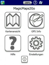 Hauptmenü MagicMaps2Go