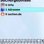 Wayfinder Navigator Suchfunktion, Ergebnis