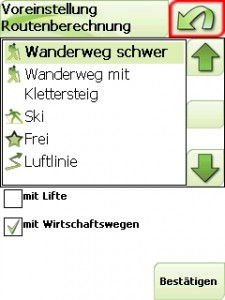 Routenberechnung MyNav 600