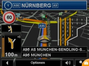 Navigon 2410, Nachtbildschirm Navigon 2410, Nachtbildschirm