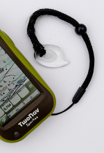 Sportiva, clever: Der in die Handschlaufe integrierte »Stylus«