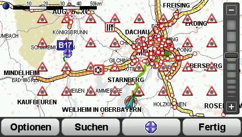 TomTom HD-Traffic: Schneechaos in München