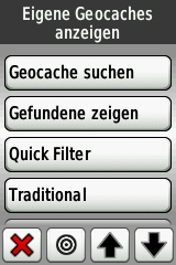 Garmin Dakota Geocache Filter Garmin Dakota Geocache Filter