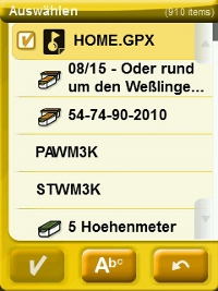 Geocaches und Additional Waypoints, TwoNav Aventura
