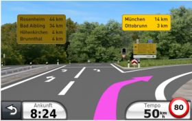Garmin PhotoReal Junction View, Foto: Garmin Garmin PhotoReal Junction View, Foto: Garmin