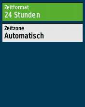 Garmin eTrex 30 Setup: Uhrzeit Garmin eTrex 30 Setup: Uhrzeit