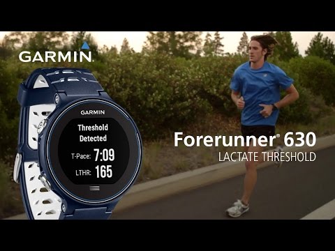 Forerunner 630: Estimating your Lactate Threshold