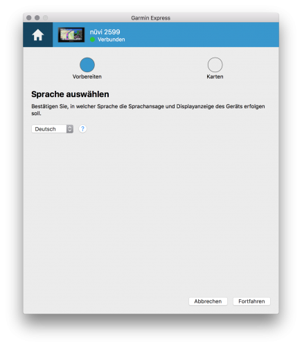 Kostenlose Garmin nüvi & Garmin Drive Karten-Updates 13 Garmin Express - Sprache einstellen