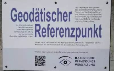 Geodätischer Referenzpunkt Marktoberdorf (©Navigation-Professionell)
