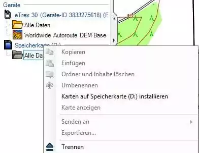 Karten für Garmin Outdoor-Geräte, Wearables & Edge Fahrrad-Navis 10 Garmin MapInstall aus Garmin BaseCamp starten