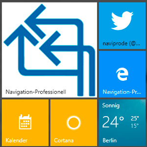 Navigation-Professionell Kachel in Windows 10