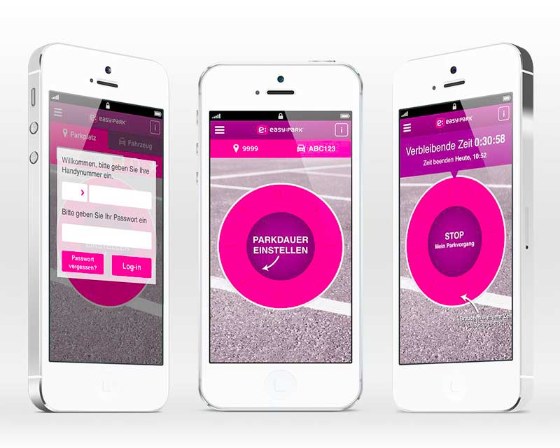 EasyPark-App: Parkgebühren per App bezahlen 1 EasyPark-App auf dem iPhone (Bild: EasyPark GmbH)