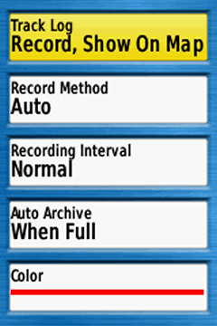 GPSmap 64/64s/64st Menu 1