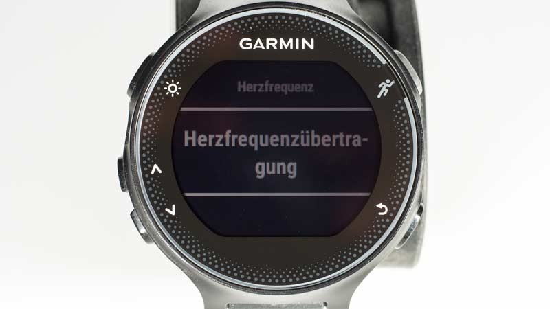 Garmin Forerunner 235 Herzfrequenzübertragung, Schritt 2