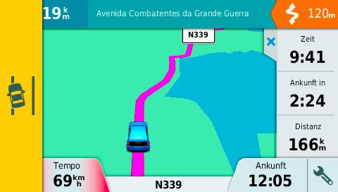 Garmin DriveAssist 50 LMT-D Test – Navigationssystem mit allem Drum und Dran! 16 Garmin DriveAssist 50: Fahrspur wird verlassen!