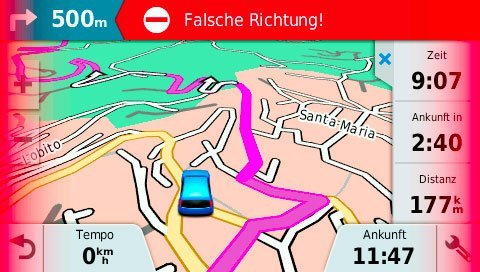 Garmin DriveAssist 50 LMT-D Test – Navigationssystem mit allem Drum und Dran! 11 Garmin DriveAssist 50: Falsche Richtung
