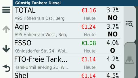 Garmin DriveAssist 50 LMT-D Test – Navigationssystem mit allem Drum und Dran! 24 DriveAssist: Dieselpreise in der Umgebung