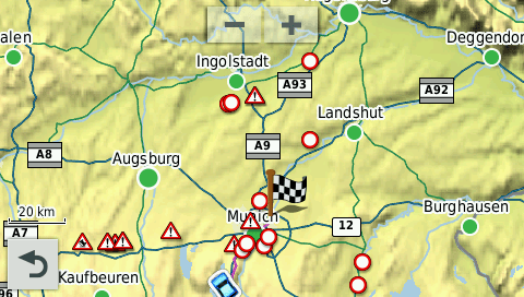 Garmin DriveAssist 50 LMT-D Test – Navigationssystem mit allem Drum und Dran! 18 DriveAssist 50: Verkehrsmeldungen via Smartphone um den Standort nach N