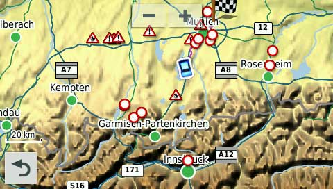 Garmin DriveAssist 50 LMT-D Test – Navigationssystem mit allem Drum und Dran! 19 DriveAssist 50: Verkehrsmeldungen via Smartphone um den Standort nach S