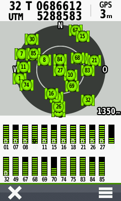 Oregon 700: Satellitenseite (Tour 1, Screenshot 1)