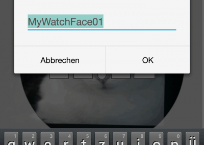 Garmin Face-It: Displaydesign benennen