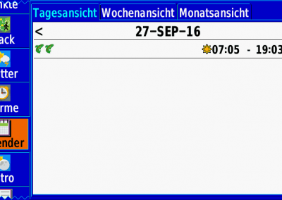 Garmin GPSMAP 276Cx: Kalender