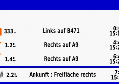 Garmin GPSMAP 276Cx: Abbiegeanweisungen
