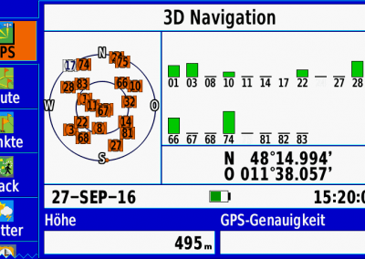 Garmin GPSMAP 276Cx: Satellitenseite