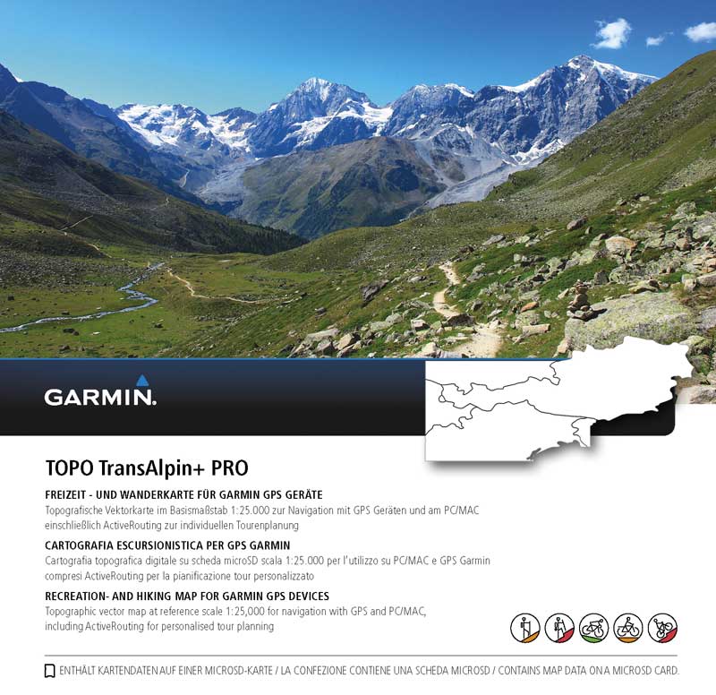 NEU: Garmin TOPO TransAlpin+ PRO Karte 1 Garmin TOPO TransAlpin+ PRO