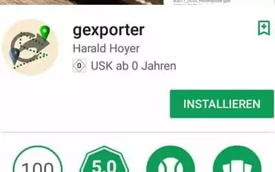 gexporter & gimporter für Garmin