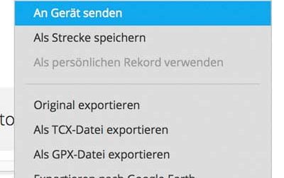 GPX-Tracks / Aktivitäten / Strecken zum Navigieren auf die fenix 5 / 5S / 5X kopieren 3 fenix 5, Tracks, Aktivitäten, Strecken