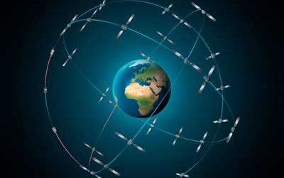 Vier neue Galileo Navigationssatelliten 4 GNSS Konstellation ©ESA-P. Carril