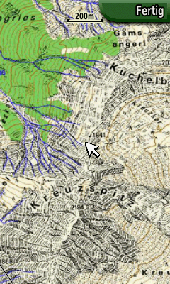 Colorado 300, Rasterkarte