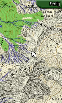 Colorado 300, Rasterkarte