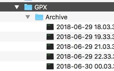 Track Archivierung Garmin Oregon