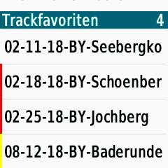 Wie bezeichne ich meine Tracks im Garmin Track-Manager?