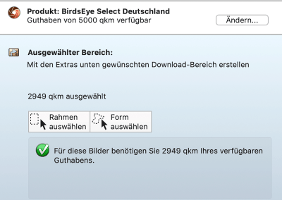 Eine Methode zum Zeichnen des Bereichs auswählen