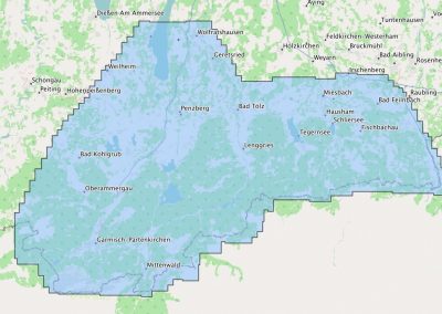 Garmin BirdsEye Select, der Downloadbereich ist festgelegt