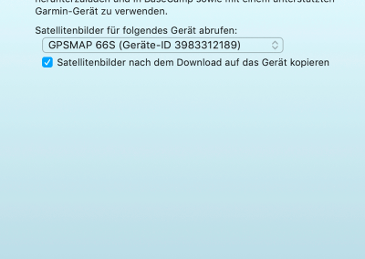 Den Download auf das GPS-Gerät prüfen