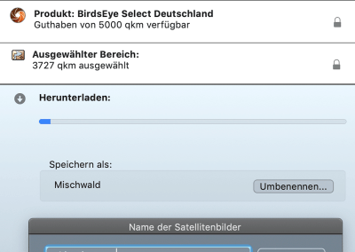 Wichtig, dem BirdsEye Kartensatz einen Namen geben
