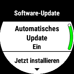 fenix 5X, automatische Updates aktivieren